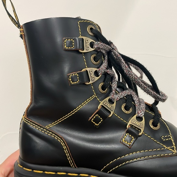 Dr. Martens COLLIER DOUBLE LACED LEATHER PLATFORM BOOTS Women’s Size 6 - Picture 13 of 15